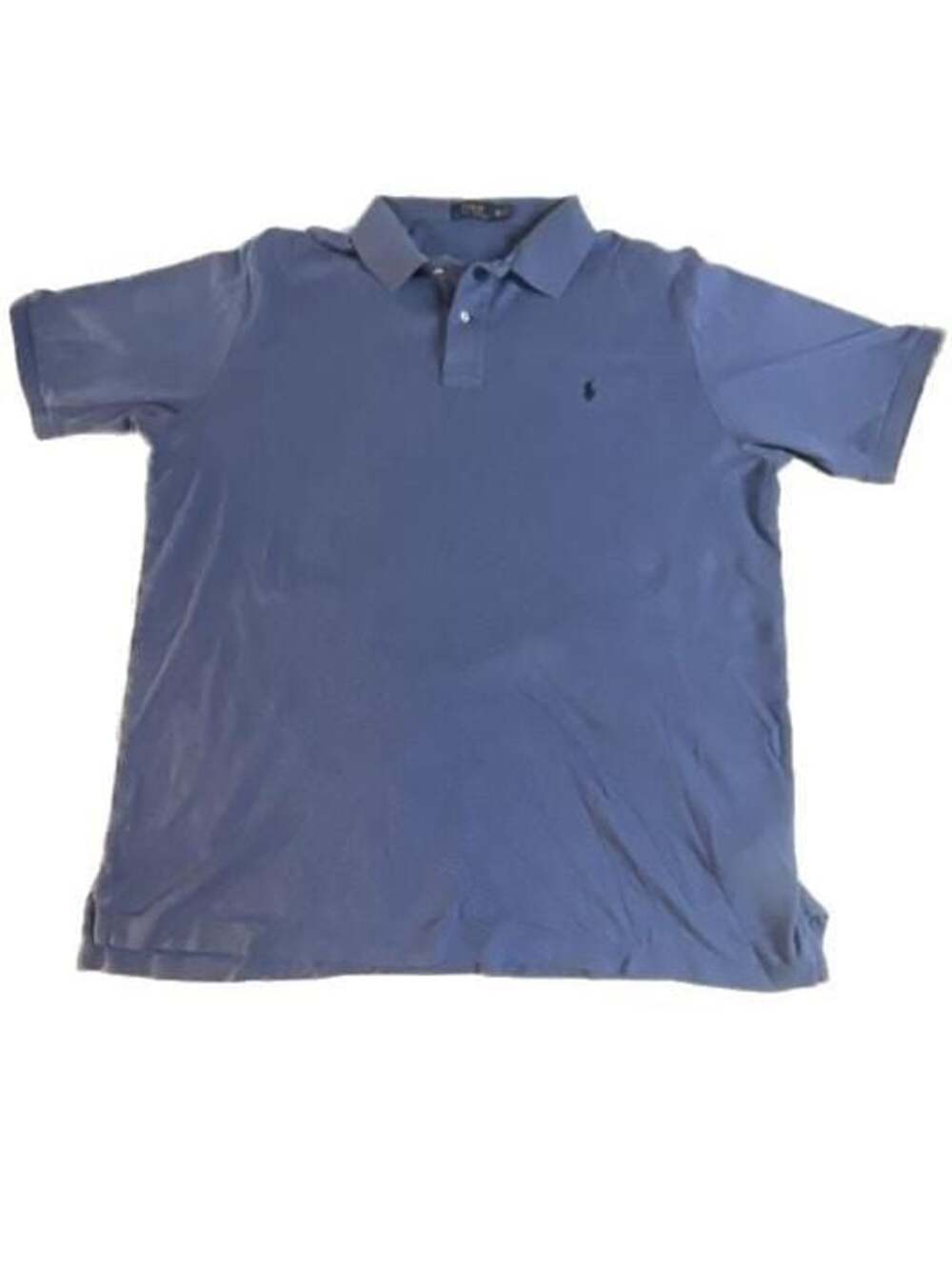 Polo Ralph Lauren Blue Short Sleeve Mesh Polo Shirt Size 2XLT